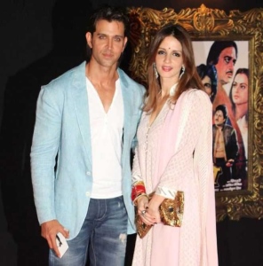 Hrithik Roshan With His Wife